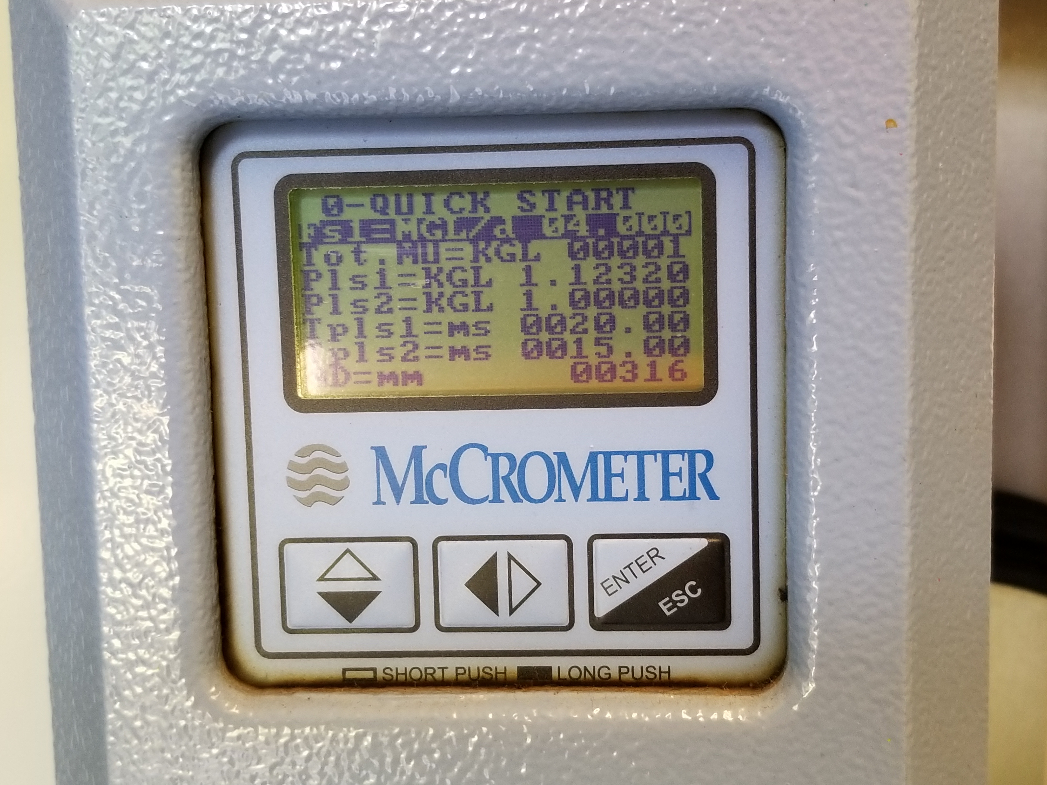 2018-05-09 flow meter calibration whitney systems