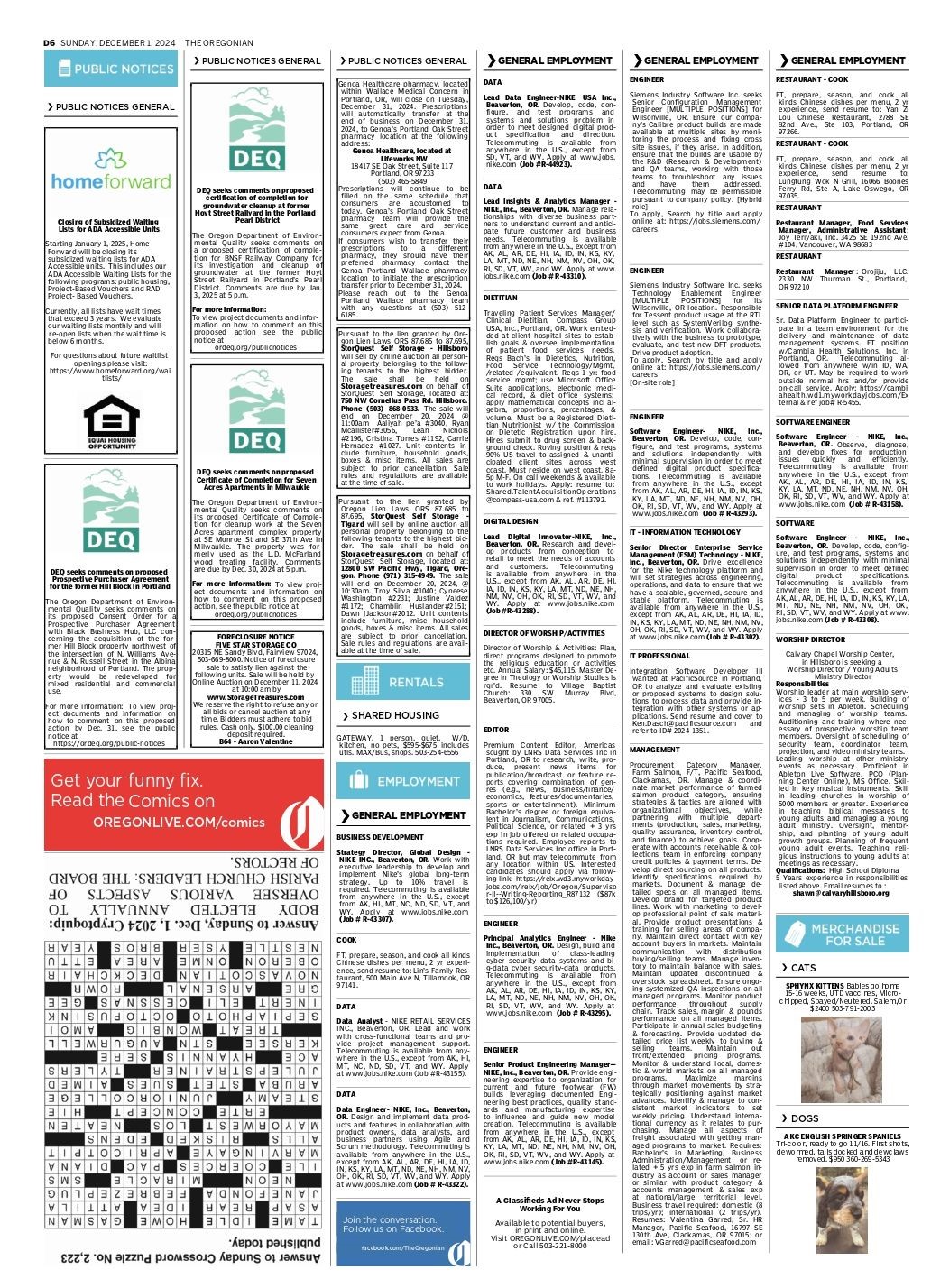12-2-2024 Seven Acres 0887 Public Notice Oregonian